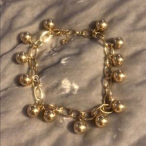 Natasha Gold Plated chain necklace with dangles